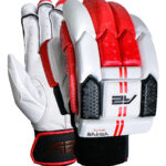 Armour Cricket Batting Gloves - White & Red